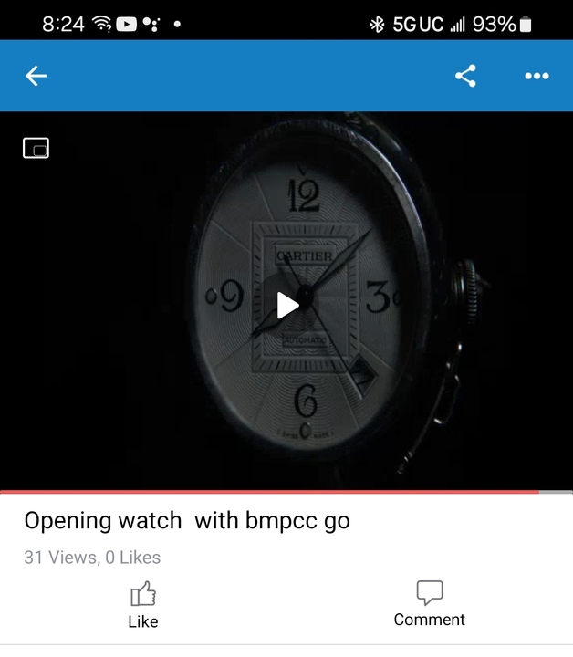 Watching on android app